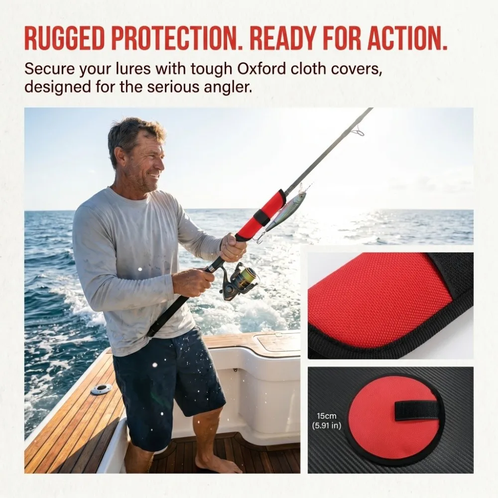 Fundas protectoras para señuelos de tela Oxford para pesca - imagen 2