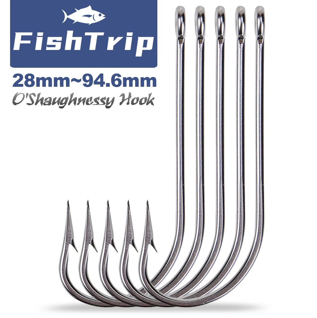 Anzuelos Oshaughnessy FishTrip – Forjados vástago largo agua salada - imagen 3