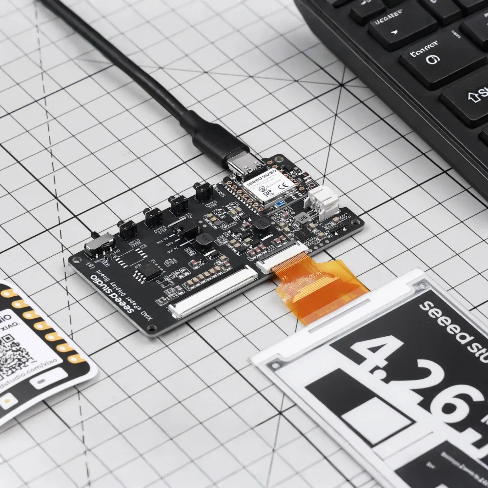 Pantalla ePaper XIAO EN04 con chip nRF52840 Plus y carga IC - imagen 2