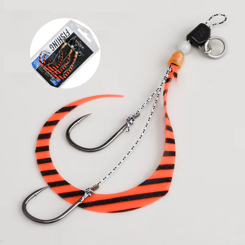 Anzuelos Jig Head para vinilo con cabeza de plomo e inchiku - imagen 5