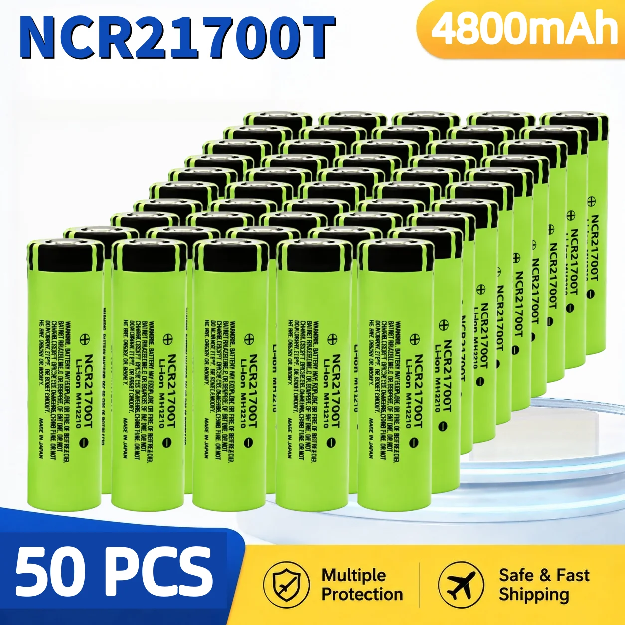 Batería Litio Recargable 21700 para Linterna – 3.7V 4800mAh - imagen 3