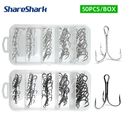 Anzuelos Triples con anillas divididas ShareShark – Acero carbono