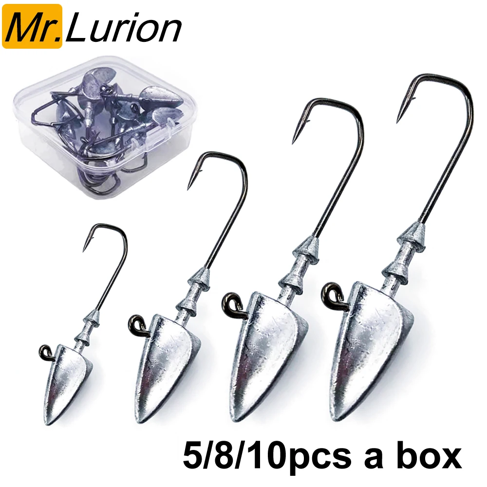 MrLurion Jig Head con púas – para vinilo y cebo suave - imagen 3