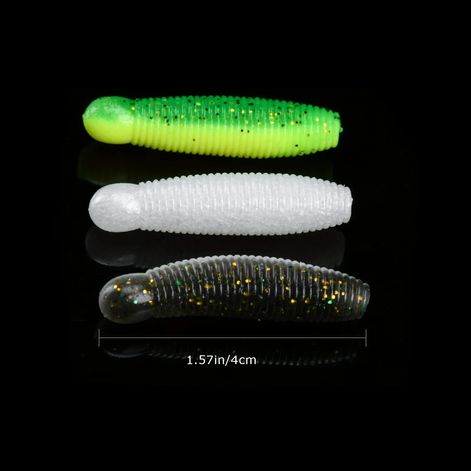 Goture Hula Grubs vinilos hundibles para lubina y perca 40mm - imagen 3