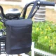 Bolsa delantera para bicicleta con soporte móvil y almacenamiento