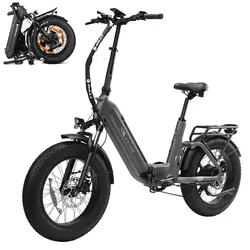 Bicicleta Eléctrica Montaña TTGO F6 PRO – 250W, Ruedas Gruesas y Suspensión