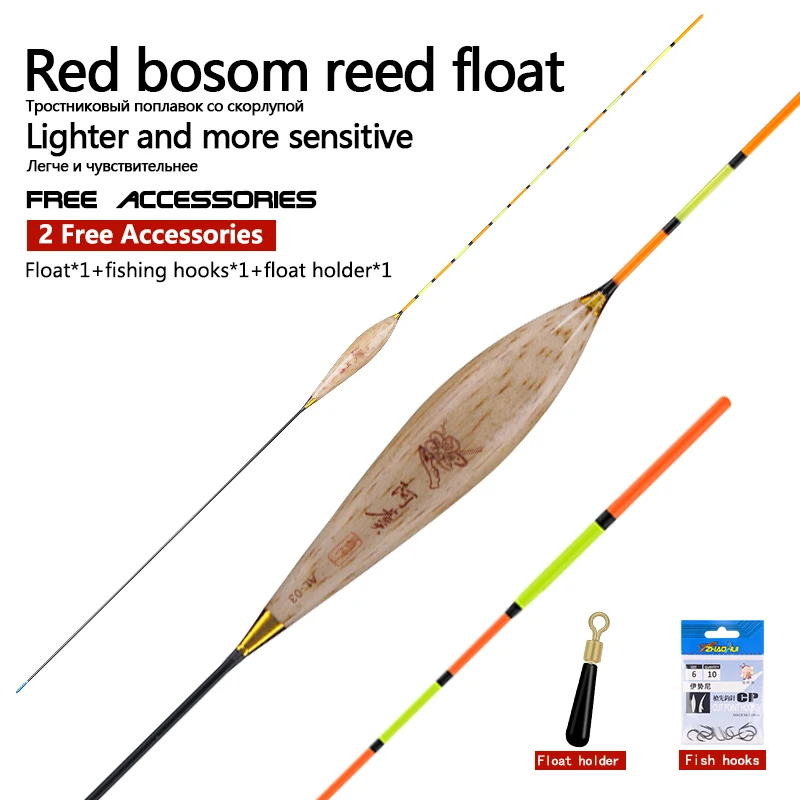 Flotador de pesca en acción