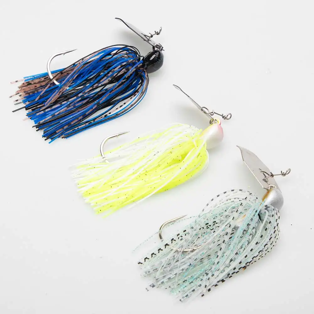 Señuelo con acción y aspa para pesca de depredadores