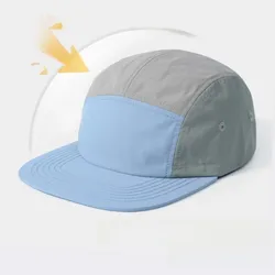Gorra de ciclismo de cinco paneles transpirable y de secado rápido para senderismo