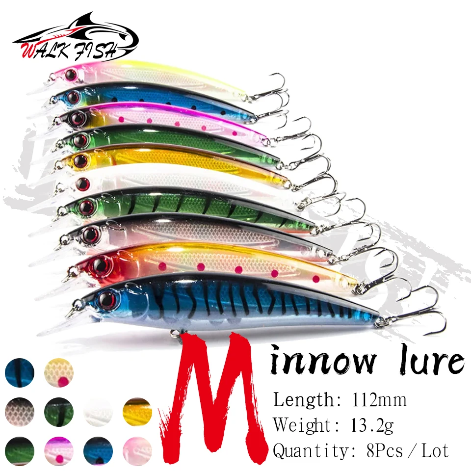 Señuelos Minnow flotantes para trucha Walk Fish – estilo clásico - imagen 4
