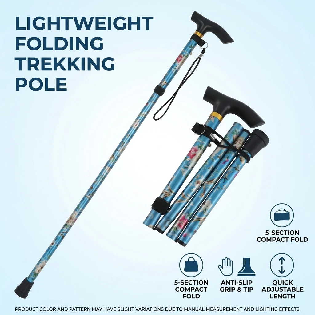 Bastones de trekking plegables ultraligeros de aluminio para ruta - imagen 2
