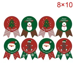 Pegatinas navideñas adhesivas para sellar regalos y paquetes