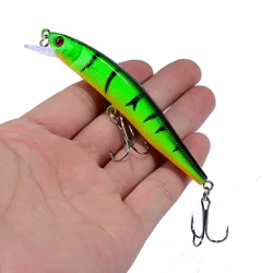 Señuelo Minnow flotante Crankbait ojos tridimensionales para lucio