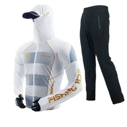 Ropa de pesca transpirable con protección solar UV