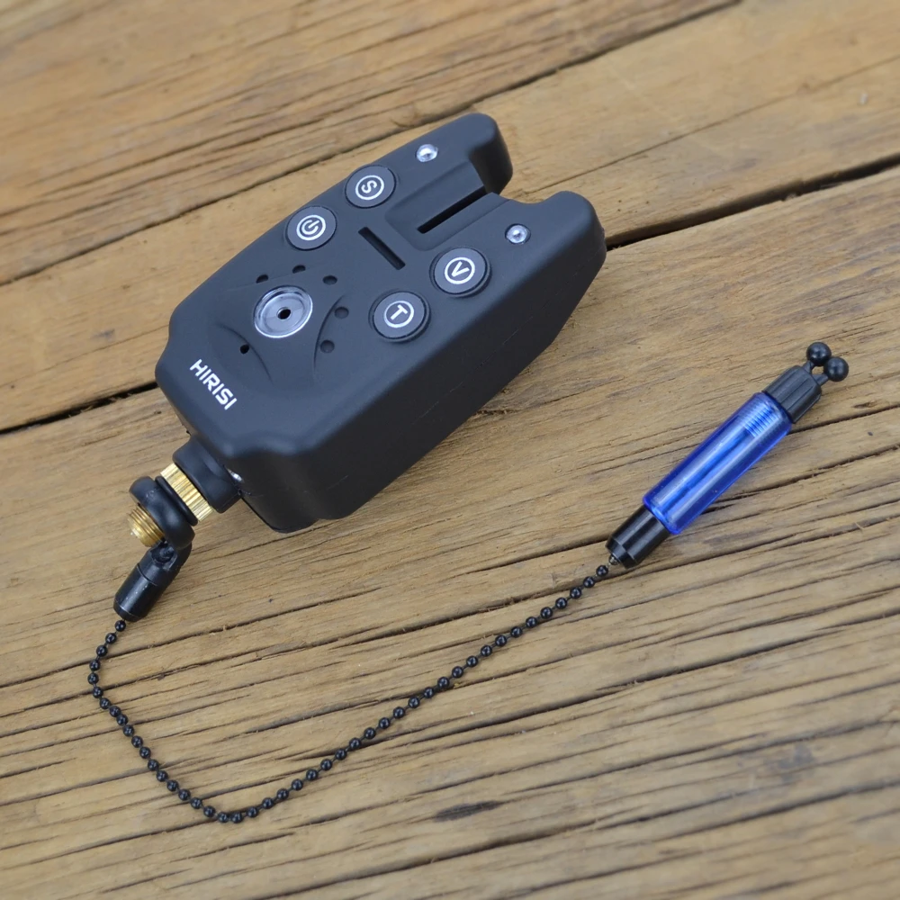 Hirisi alarma de picada para carpa con alerta LED azul ajustable - imagen 5