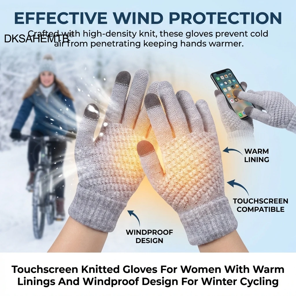 Guantes térmicos de pesca a prueba de viento con pantalla táctil - imagen 5