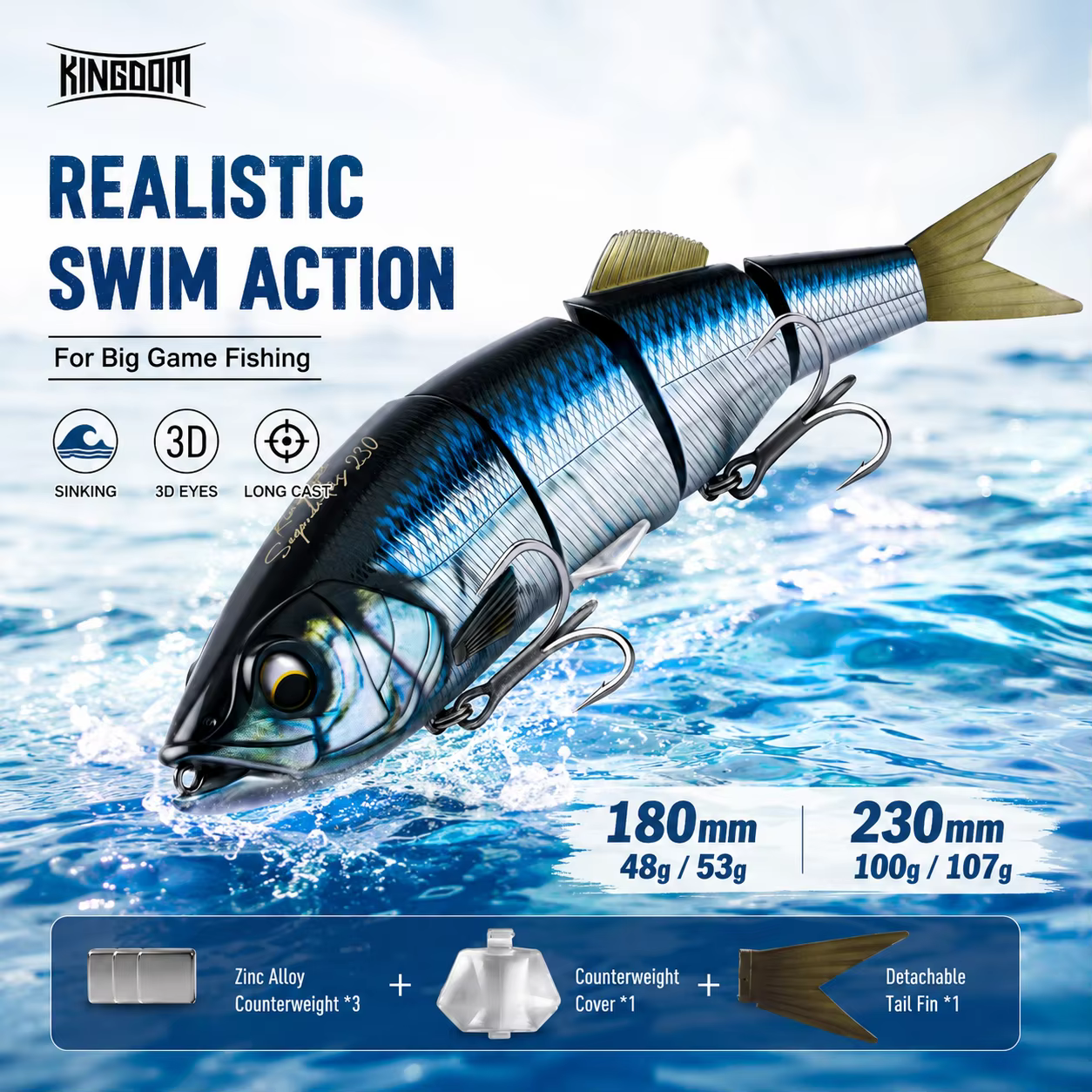 Señuelos Articulados Kingdom – Swimbaits para Bass GT