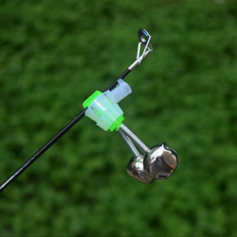 Alarmas de mordedura con pinza y luz nocturna para pesca - imagen 5