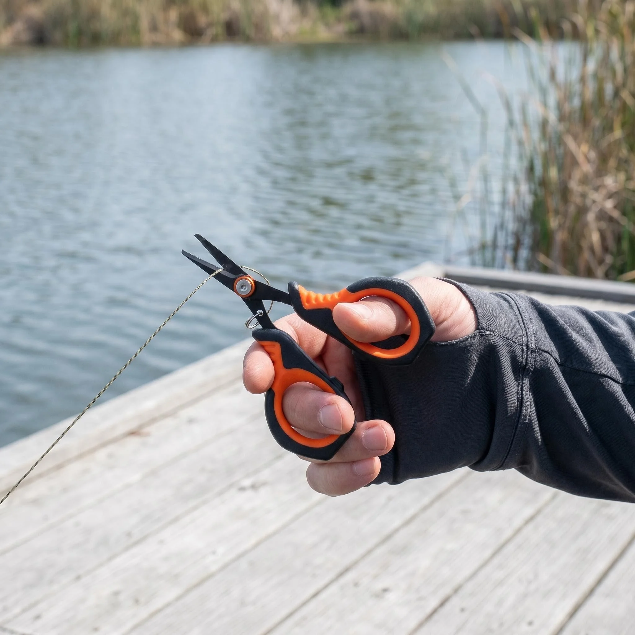 Herramienta compacta para llevar en la pesca