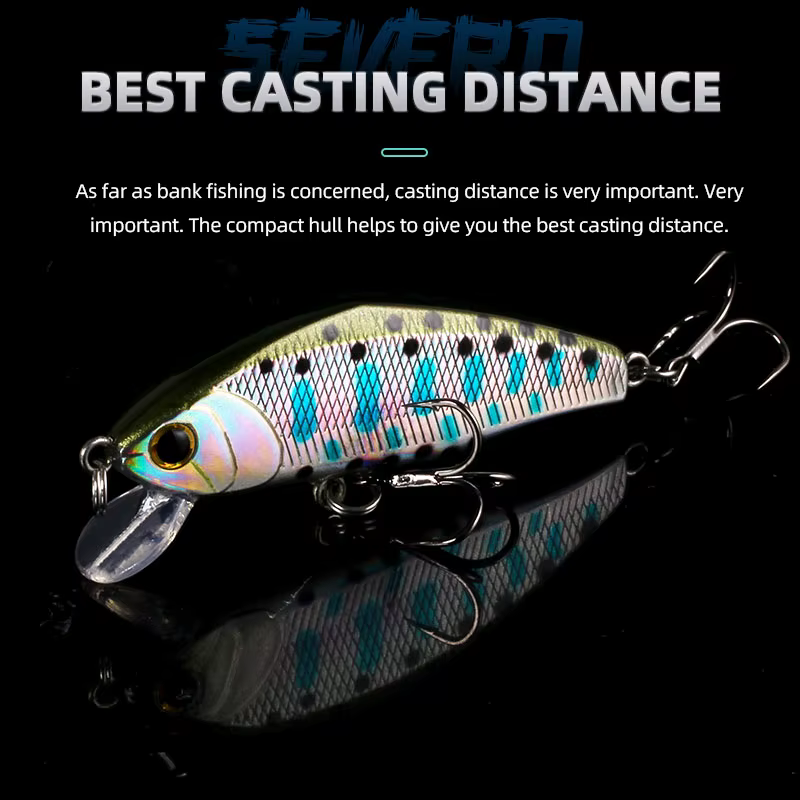 LETOYO Minnow Hundido – Señuelo de pesca para trucha y lucio - imagen 4