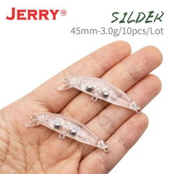 Wobbler Jerry Silder ultraligero – Hundimiento lento sin pintar