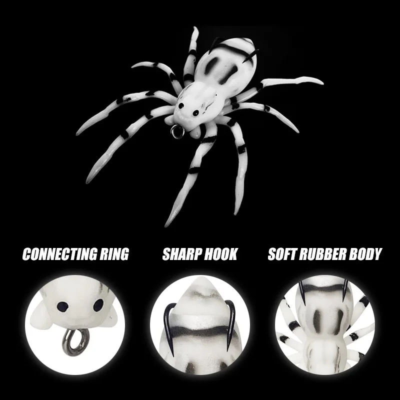 Señuelo flotante de araña acuática blando biónico con bola de acero - imagen 3