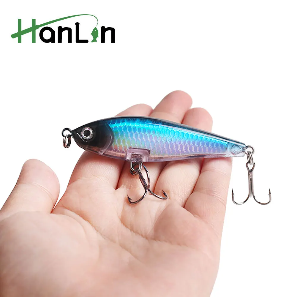 Hanlin Minnow 7cm Wobbler biónico para lubina flotante - imagen 2