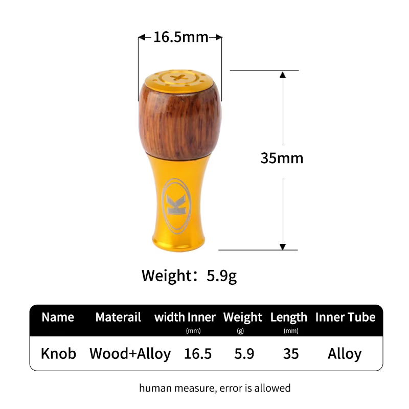 Perilla carrete Kawa de madera y aleación para spinning y casting - imagen 4