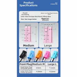 Soporte elástico para caña portátil con funda de silicona