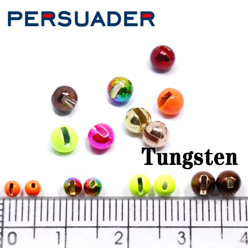 Cuentas Ranuradas Tungsteno 3-4mm para Mosca Jig – Hundimiento Rápido - imagen 4