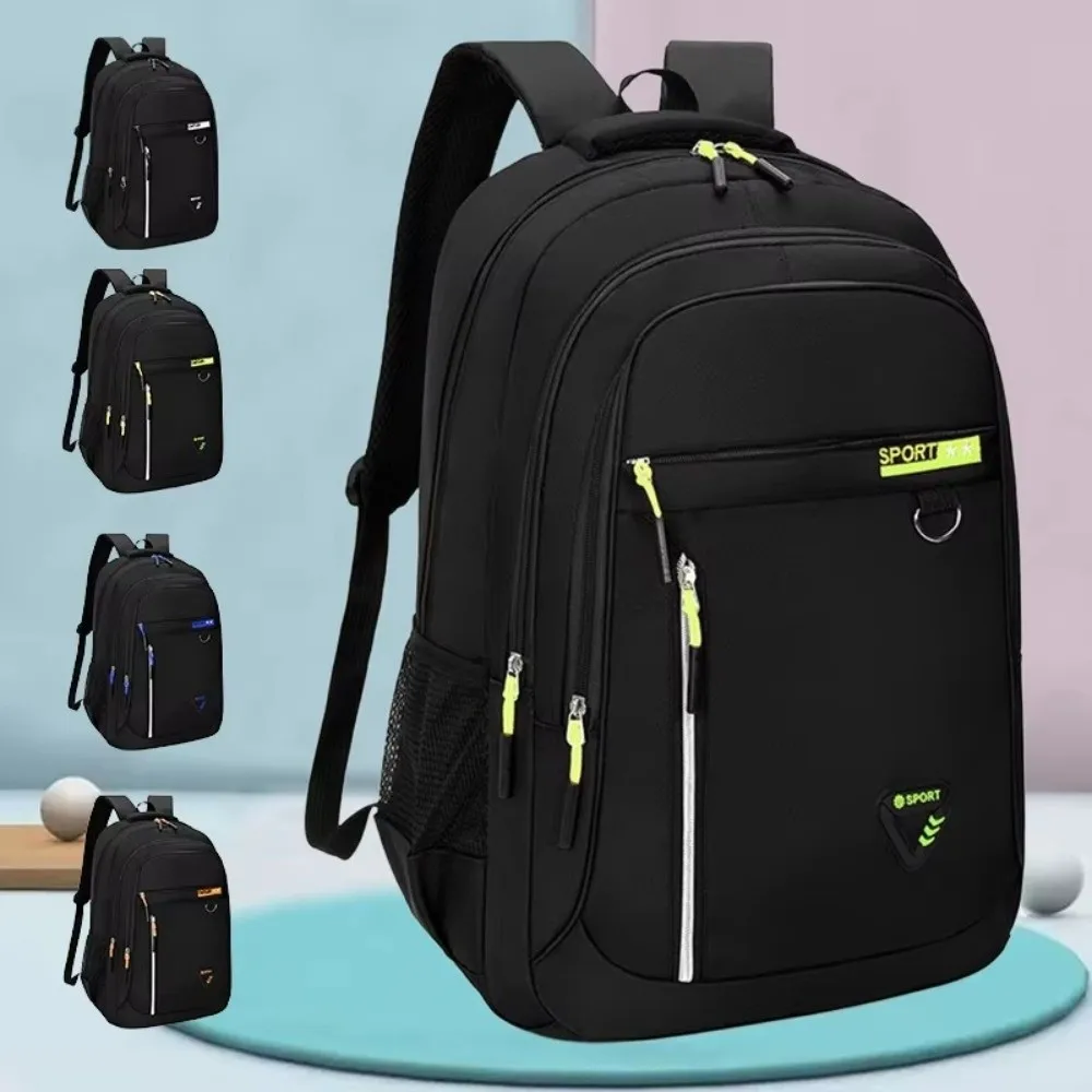 Mochila de nailon multicapa con bolsillos y compartimentos - imagen 2