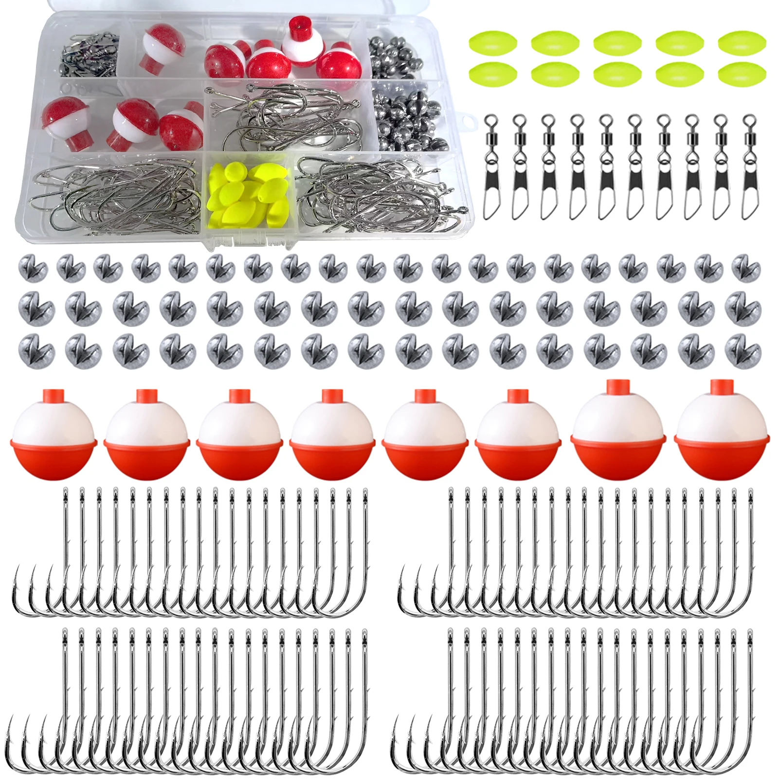 Kit de pesca con caja y surtido de aparejos