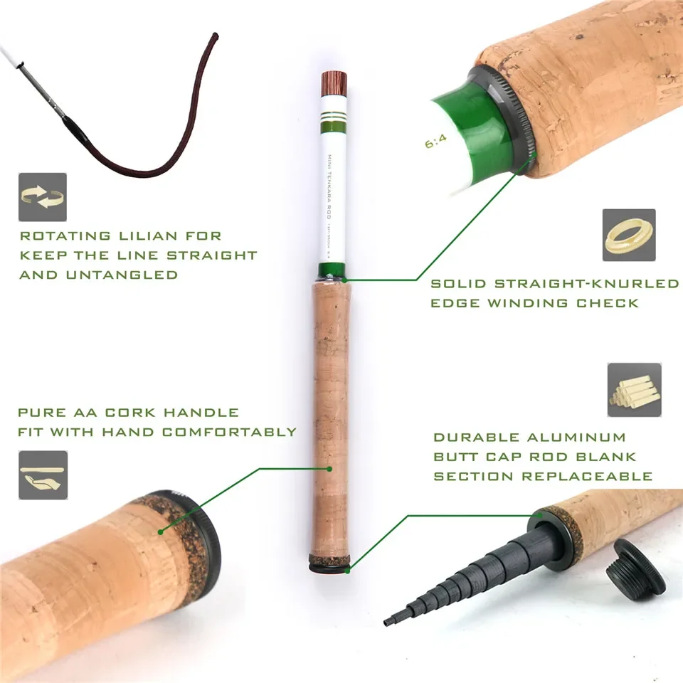 MAXIMUMCATCH Caña tenkara mini telescópica para pesca de montaña - imagen 2