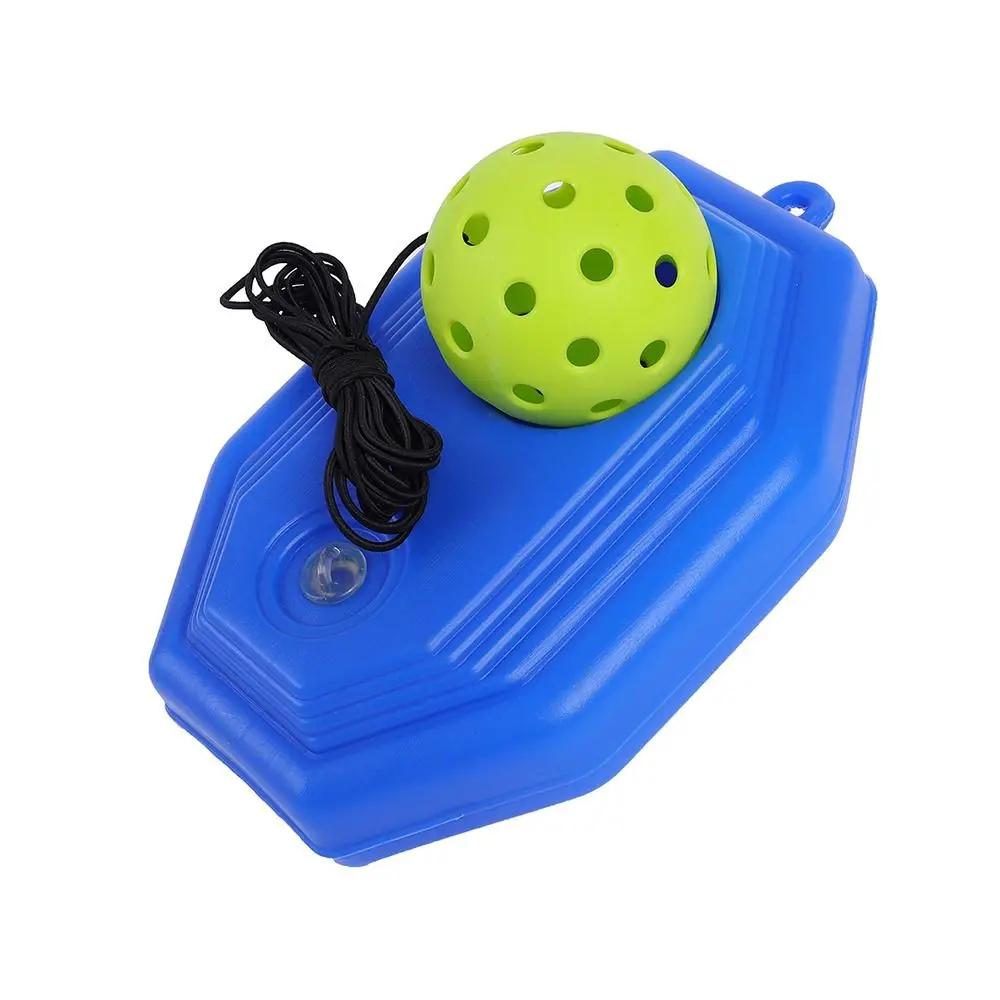 Entrenador de pickleball octogonal azul con base de rebote - imagen 3