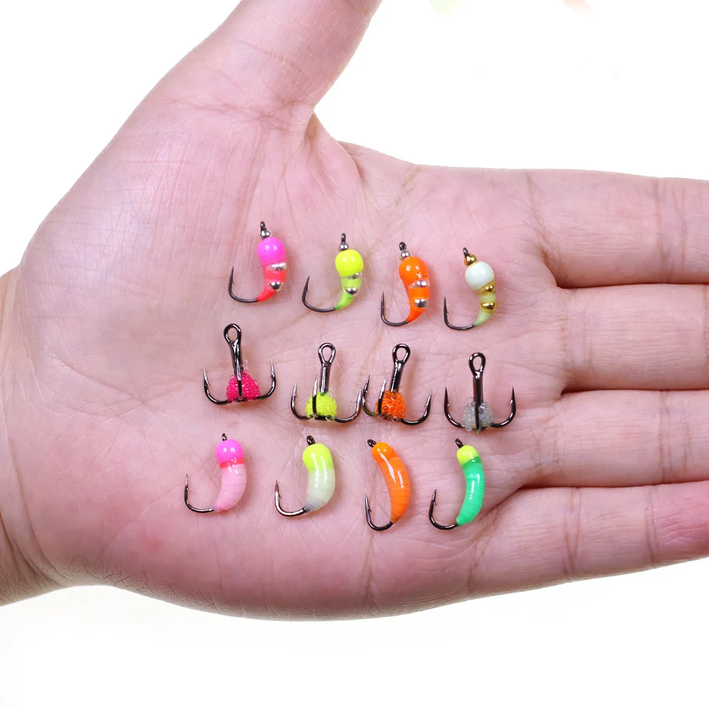 Wifreo Kit Ninfa para pesca en hielo — cabezas latón epoxi UV Invierno - imagen 5