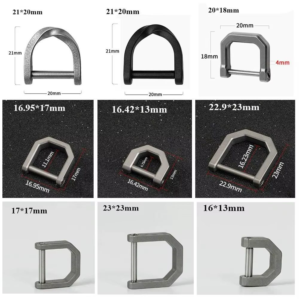Mosquetón de titanio para pesca y actividades al aire libre - imagen 2