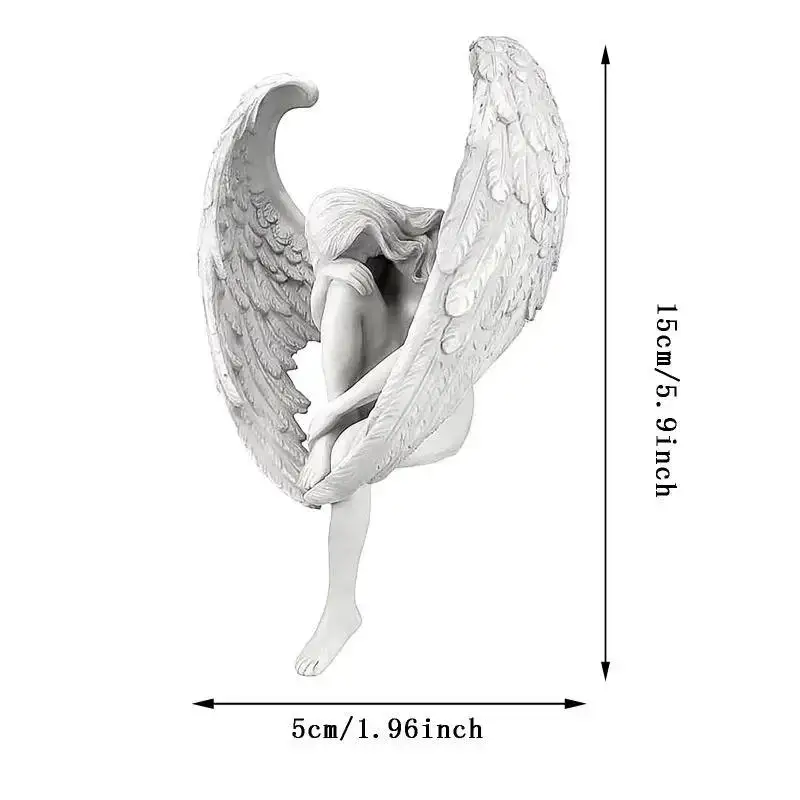 Estatua ángel redención decorativa para jardín y hogar