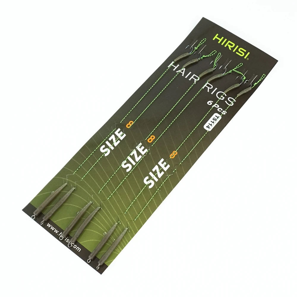 Anzuelos Hair Rig Hirisi con púas – Acero carbono para carpa - imagen 3