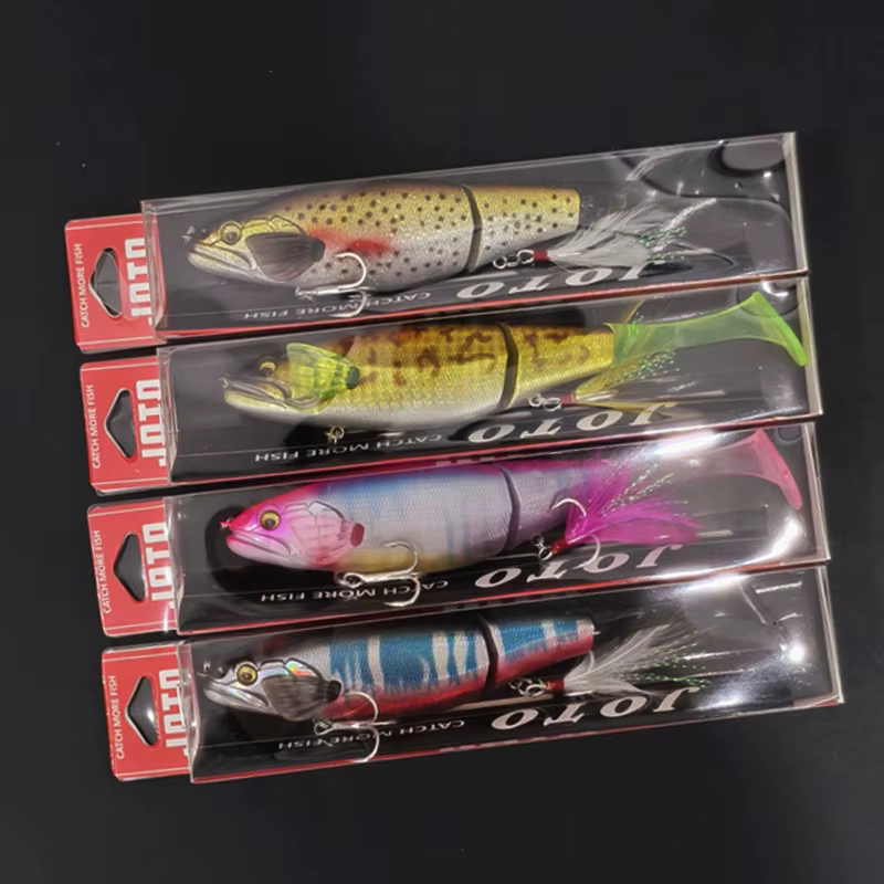 Señuelo Minnow Flotante Articulado con Cola Suave – 160mm - imagen 4