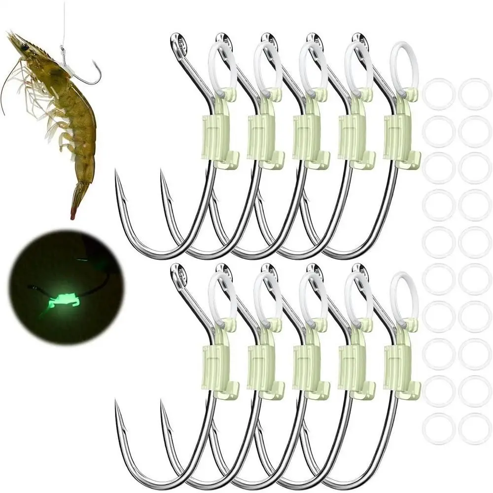 anzuelos fluorescentes acero inoxidable para cebo vivo - imagen 3
