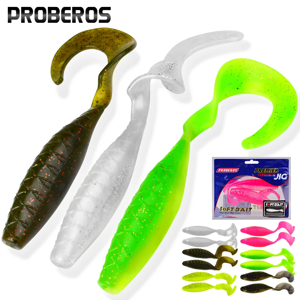 PROBEROS señuelo vinilo cola en T para barracuda – pez suave - imagen 5