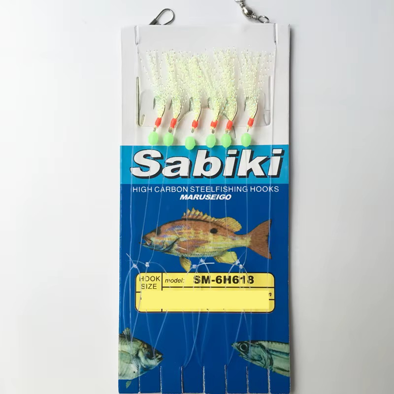 Anzuelos Sabiki para pesca de calamares – Multianzuelo inoxidable