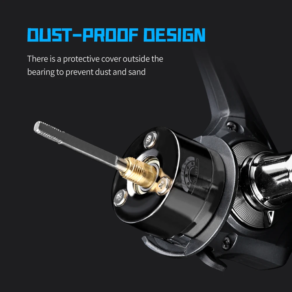 Carrete DEUKIO 5.2:1 – Freno potente, metal para agua salada y dulce - imagen 3