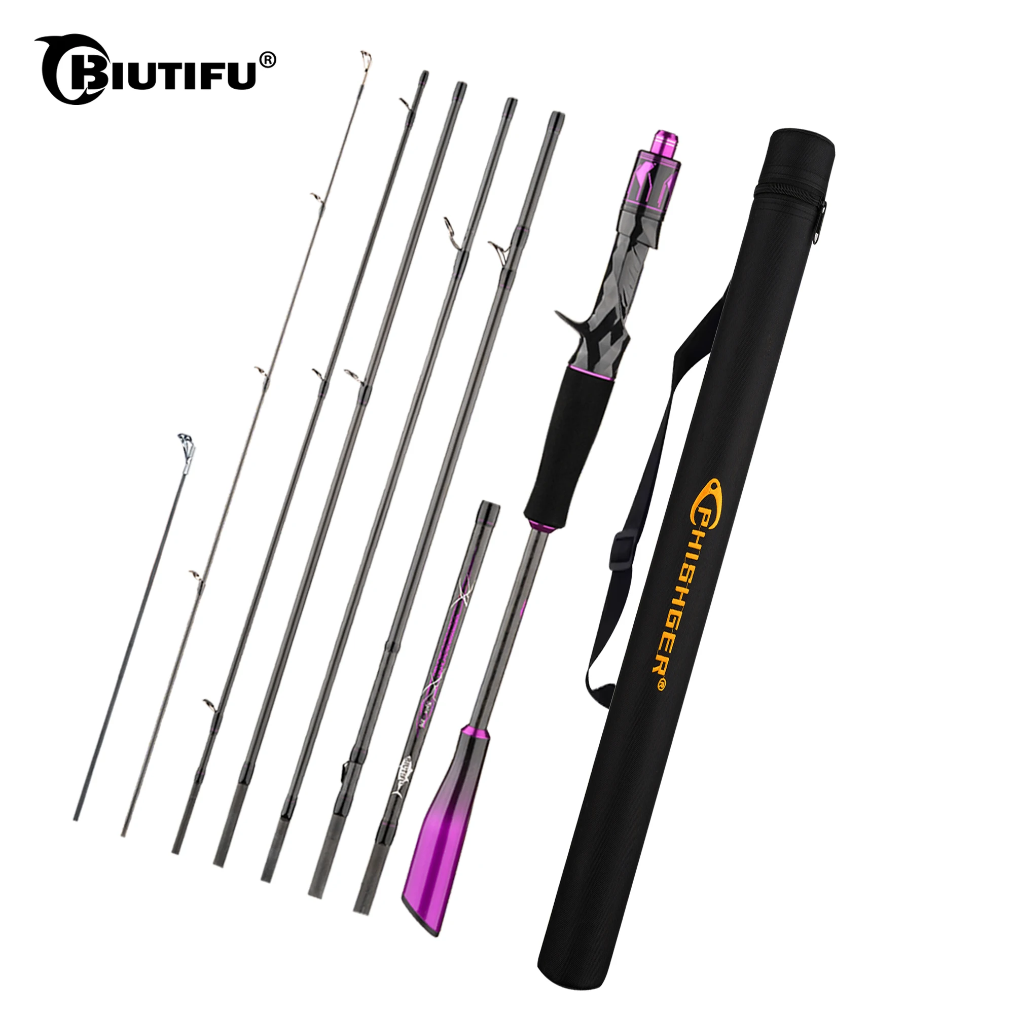 Caña de carbono BIUTIFU Traveller+ para baitcasting y spinning - imagen 3