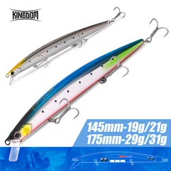 KINGDOM Minnow flotante y hundible para señuelo de lubina