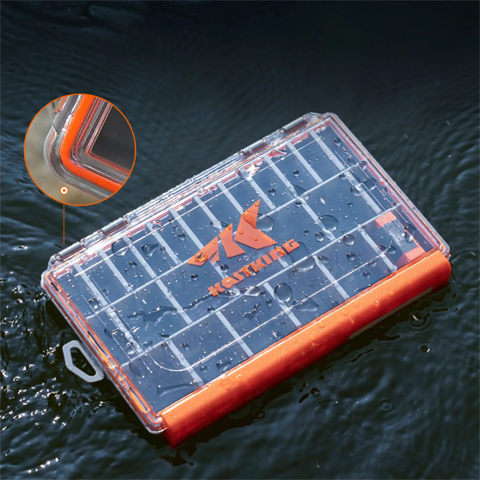 Organizador impermeable de señuelos con compartimentos ajustables - imagen 4