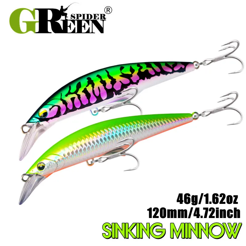 GreenSpider Minnow Swimbait – Cebo artificial para lubina y lucio