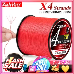 ZUKIBO Línea Trenzada PE Multifilamento Suave para Pesca de Carpa
