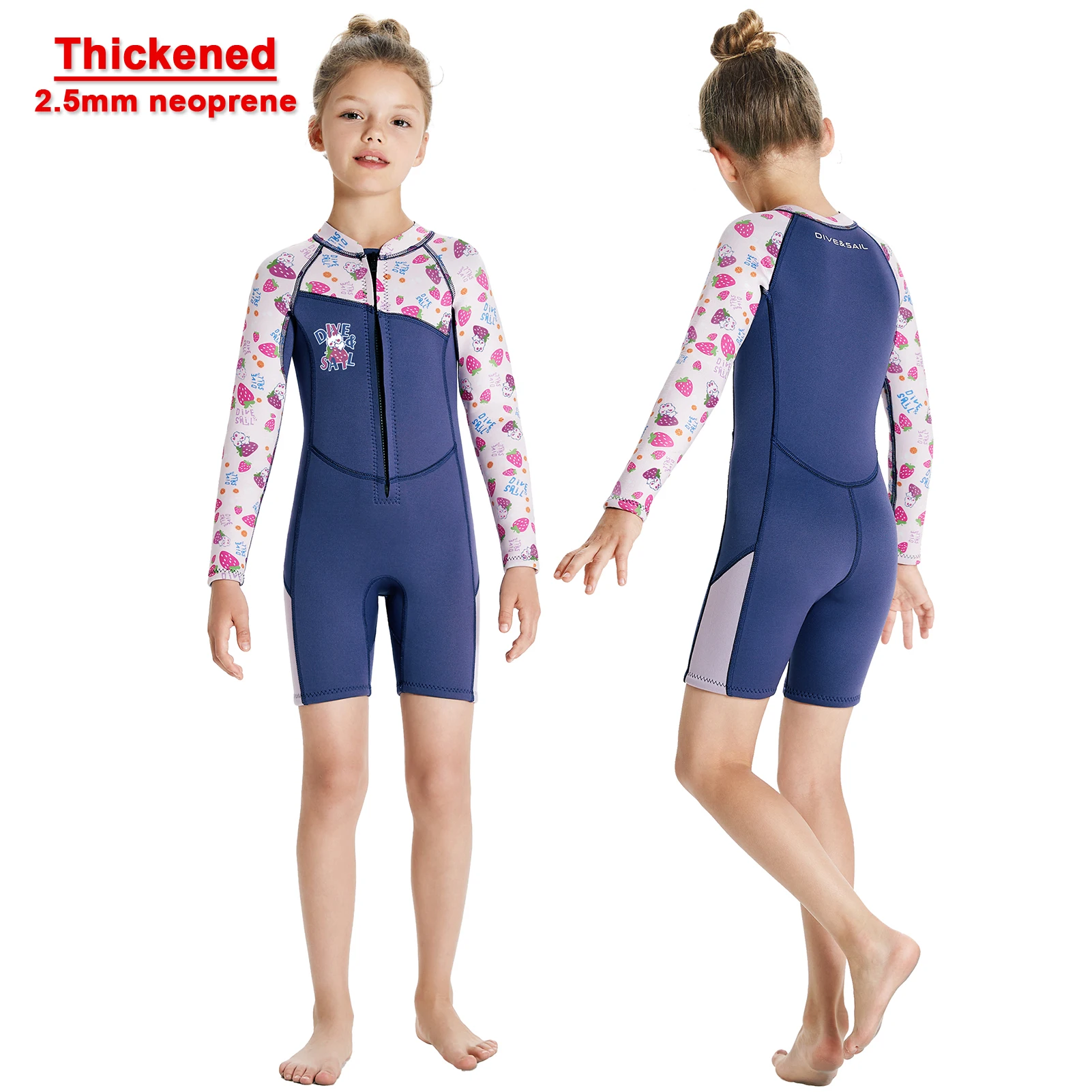 Traje de neopreno cálido una pieza manga larga para snorkel - imagen 3