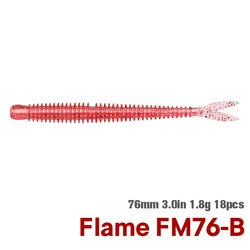 TSURINOYA FLAME señuelo lombriz wacky flotante cola bifurcada
